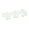 ACT kabelių raiščių tvirtinimo laikiklis varžtams, skaidrus, baltas, nailonas, 100 vnt., 23 mm, 16 mm, 9 mm