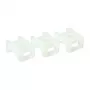 ACT kabelių raiščių tvirtinimo laikiklis varžtams, skaidrus, baltas, nailonas, 100 vnt., 23 mm, 16 mm, 9 mm