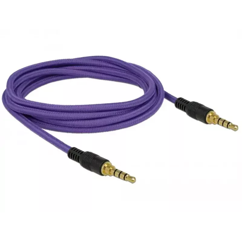 3,5 mm garso kabelis DeLOCK 85599 2 m violetinis