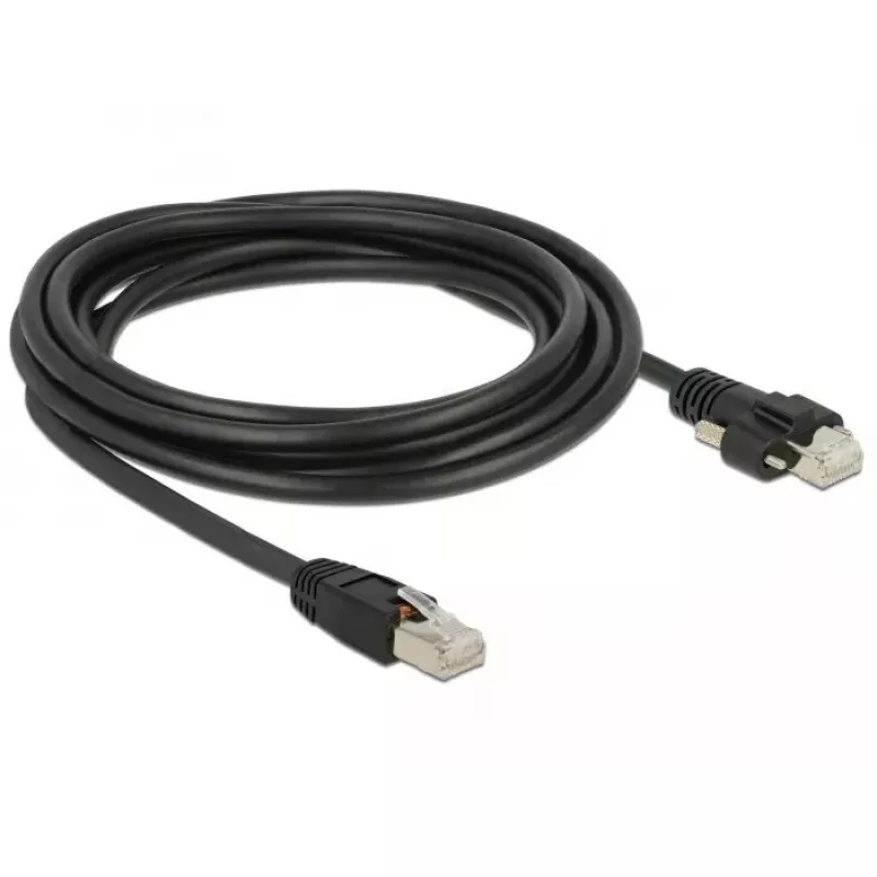 Tinklo kabelis DeLOCK 85669 RJ-45 Cat6 3 m Juodas