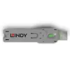 “Lindy” USB A tipo prievado blokavimo raktas, žalias, prievadų blokavimo raktas, USB A tipo, žalias, akrilnitrilo butadieno stirenas (ABS), 1 vnt., polietileninis maišelis