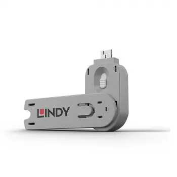 „Lindy“ USB A tipo prievado blokatoriaus raktas, baltas