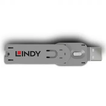 „Lindy“ USB A tipo prievado blokatoriaus raktas, baltas