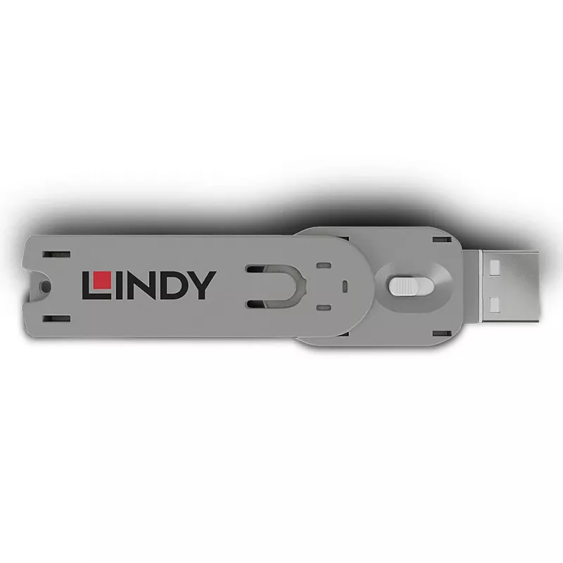 „Lindy“ USB A tipo prievado blokatoriaus raktas, baltas