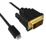 ACT USB Type-C į DVI jungiamasis laidas, 4K/30Hz, 2 m