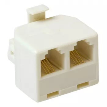 ACT RJ moduliniai T adapteriai: 2x RJ-12 moteriška - 1x RJ-12 vyriška