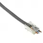 ACT RJ45 (8P/8C) CAT6 easyconnect neekranuota modulinė jungtis apvaliam kabeliui su vientisomis arba daugiagyslėmis gyslomis