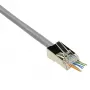 ACT RJ45 (8P/8C) CAT6 easyconnect ekranuota modulinė jungtis apvaliam kabeliui su vientisais arba suvytais laidininkais