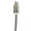 ACT RJ45 (8P/8C) CAT6 easyconnect ekranuota modulinė jungtis apvaliam kabeliui su vientisais arba suvytais laidininkais