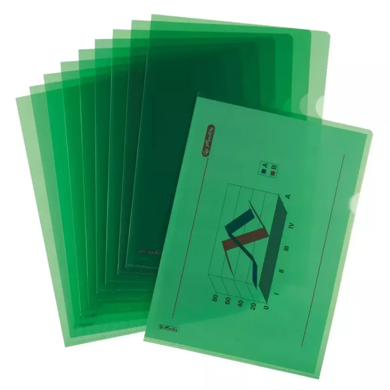 “Herlitz 50009114” polipropileninis (PP) segtuvas, žalias, A4 formato