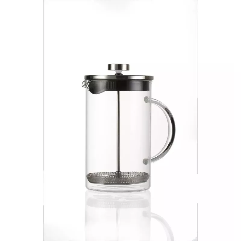 French Press Ritzenhoff & Breker Rio 0.8 L juoda sidabrinė permatoma