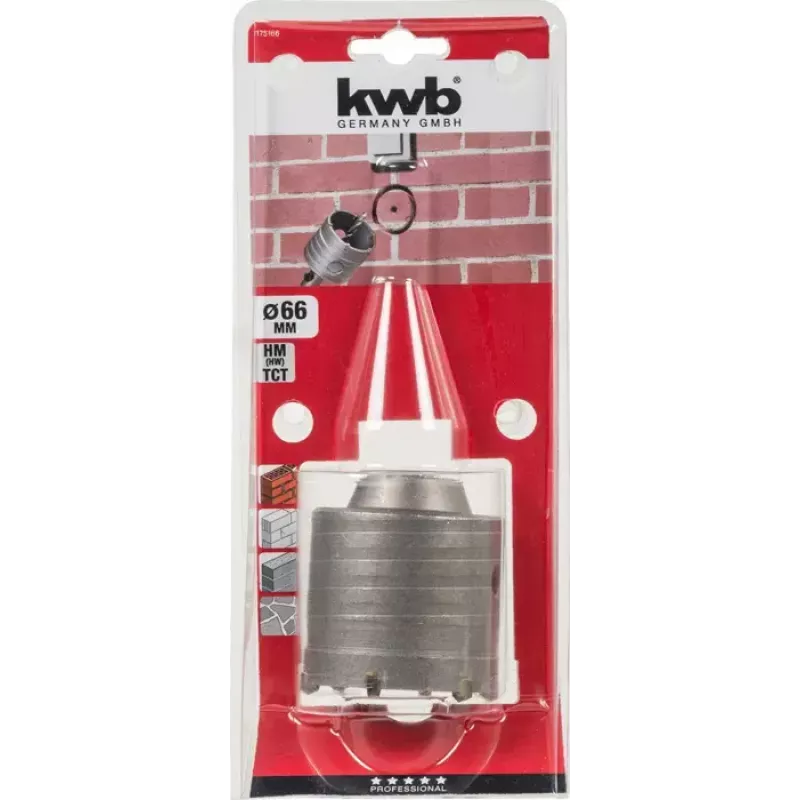 Pilotinis grąžtas KWB 175166 6,6 cm betonui granitui marmurui
