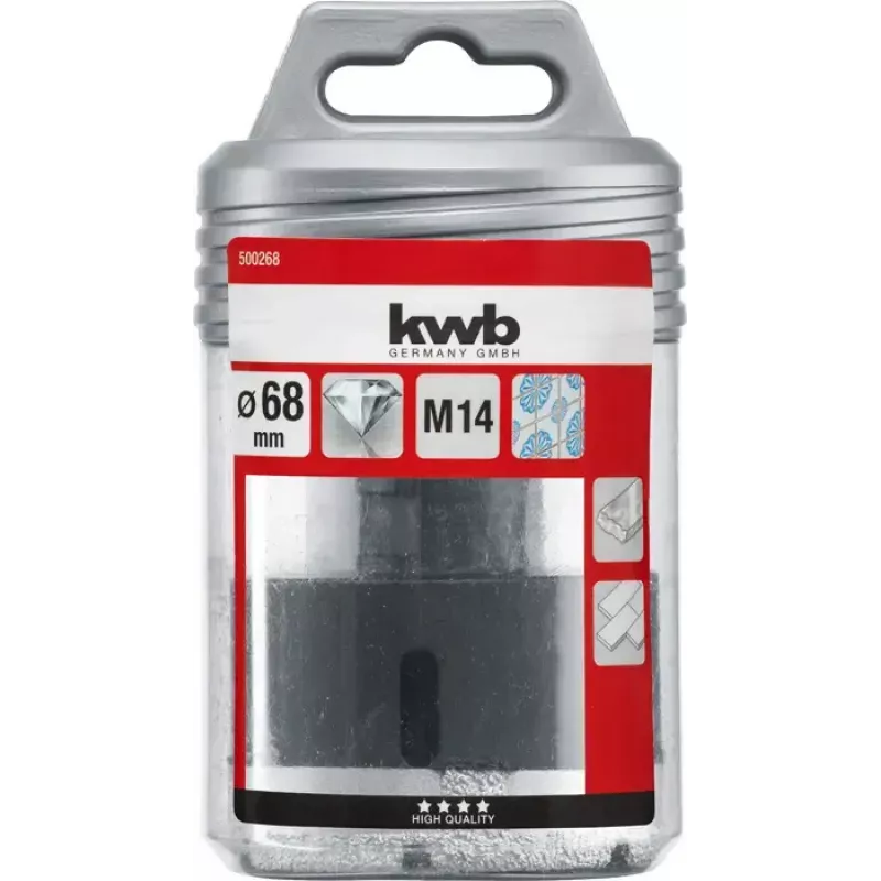 Gręžimo karūna KWB 500268 kampiniam šlifuokliui 6,8 cm keramikai