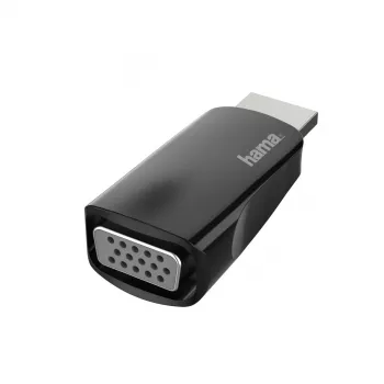 Hama 00200344 kabelio sąsajos adapteris HDMI VGA Juoda