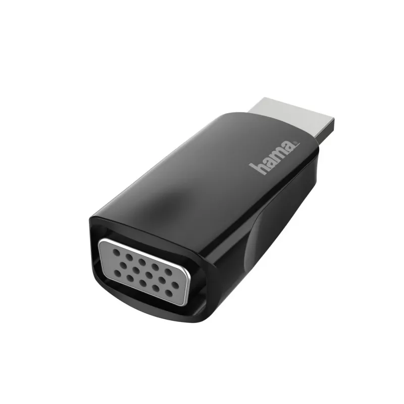 Hama 00200344 kabelio sąsajos adapteris HDMI VGA Juoda