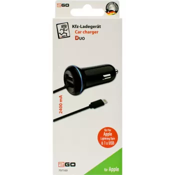 Mobiliojo įrenginio įkroviklis 2GO 797169 Universalus juodas Cigar lighter Auto 12/24V