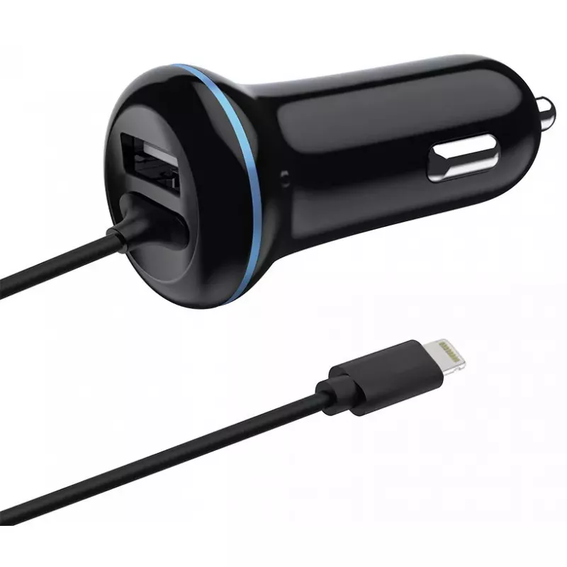 Mobiliojo įrenginio įkroviklis 2GO 797169 Universalus juodas Cigar lighter Auto 12/24V