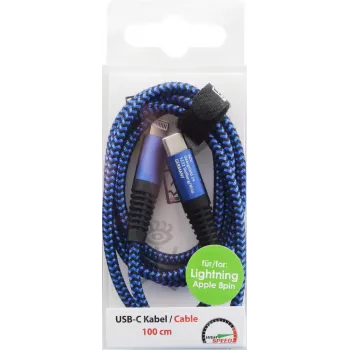 Lightning laidas 2GO 797196 1 m Mėlynas USB C