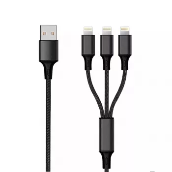 „Lightning“ laidas 2GO 797155 1,5 m juodas USB B USB C Micro-USB B