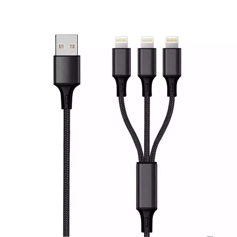 „Lightning“ laidas 2GO 797155 1,5 m juodas USB B USB C Micro-USB B