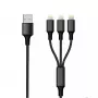 „Lightning“ laidas 2GO 797155 1,5 m juodas USB B USB C Micro-USB B