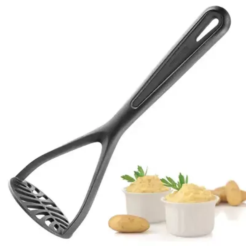 Tradicinė bulvių grūstuvė Westmark Gentle — plastikinė, juoda, 275 mm ilgis, 85 mm gylis/aukštis