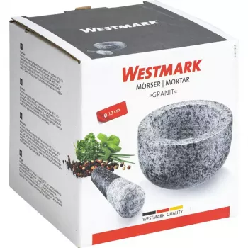 Grūstuvas ir piesta Westmark Granit pilka — Granitas, Ø 13 cm, 131×131 mm
