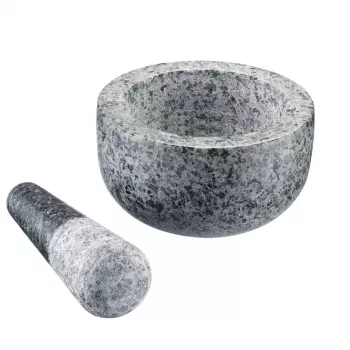 Grūstuvas ir piesta Westmark Granit pilka — Granitas, Ø 13 cm, 131×131 mm
