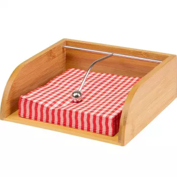 Servetėlių laikiklis Westmark Tapas + Friends mediena, bambukas ir plienas, 330×330 mm