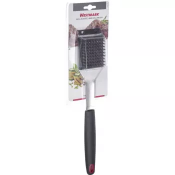 Šepetys lauko kepsninėms Westmark 15072280 — nerūdijančio plieno šereliai, PP/TPE rankena, 65×385×35 mm