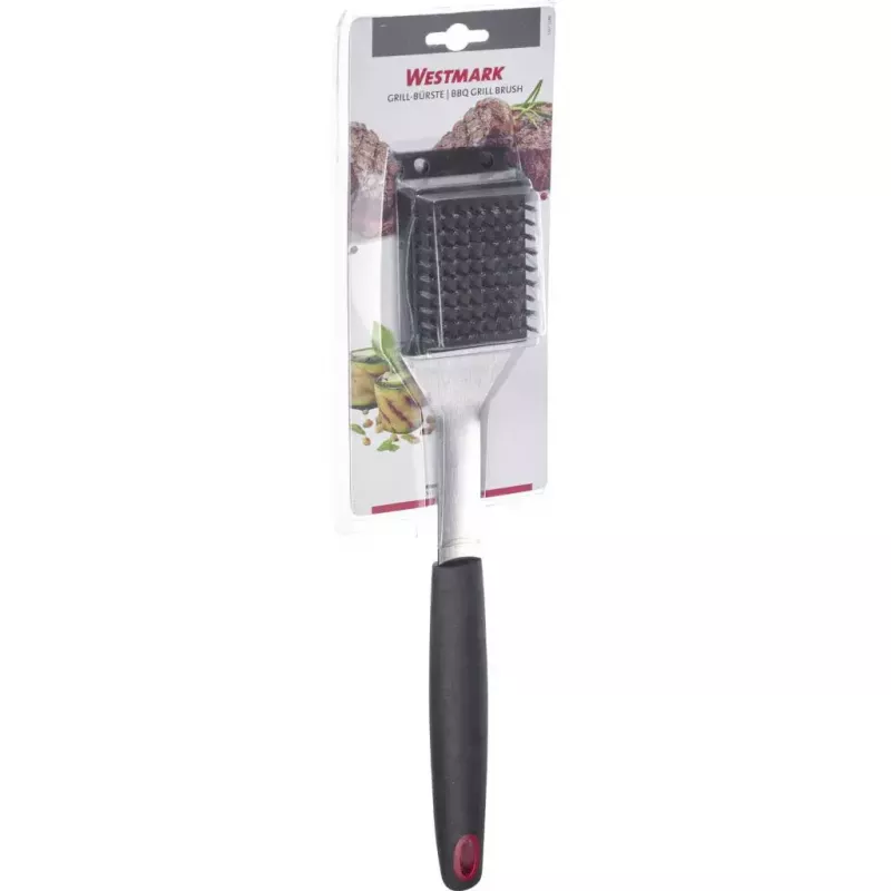 Šepetys lauko kepsninėms Westmark 15072280 — nerūdijančio plieno šereliai, PP/TPE rankena, 65×385×35 mm