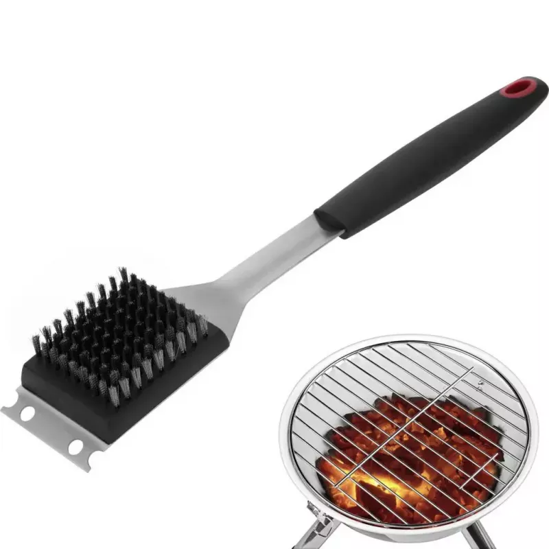 Šepetys lauko kepsninėms Westmark 15072280 — nerūdijančio plieno šereliai, PP/TPE rankena, 65×385×35 mm