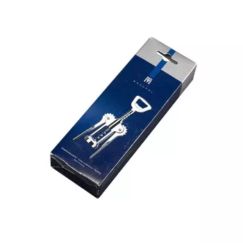Dviejų dantų kamščiatraukis Westmark 6155556C, chromo apdaila, plienas ir cinko plienas, pakuotė 73×38×205 mm
