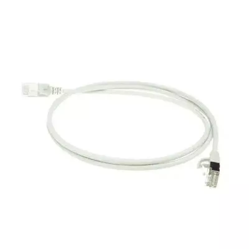 ACT pilkas 10 m LSZH U/FTP CAT6A duomenų centro plonas komutacinis kabelis be užkabinimo su RJ45 jungtimis