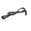 ACT maitinimo laidas C14 - C13 IEC Lock (pasviręs aukštyn) juodas 3 m, PC2051