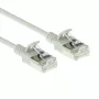 ACT pilkas 0,15 metro LSZH U/FTP CAT6A duomenų centro plonas komutacinis kabelis, be užkabinimo, su RJ45 jungtimis