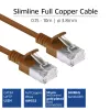 ACT Rudas 1 metro LSZH U/FTP CAT6A duomenų centro plonas komutacinis kabelis be užkliuvimų su RJ45 jungtimis