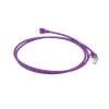 ACT Purple 1.5m LSZH U/FTP CAT6A duomenų centro plonas komutacinis kabelis be užkliuvimų su RJ45 jungtimis