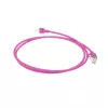 ACT rausvas 10 m LSZH U/FTP CAT6A duomenų centro plonas komutacinis kabelis be užkabinimų su RJ45 jungtimis