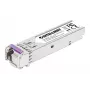 Intellinet Gigabit Fiber WDM Bi-Directional SFP Optical siųstuvas-imtuvas Module 1000Base-BX-U (LC) Single-Mode Port, 80 km (50 mi.), BiDi WDM (RX1550/TX1490), MSA-compliant for Maximum Compatibility, Sidabrinė