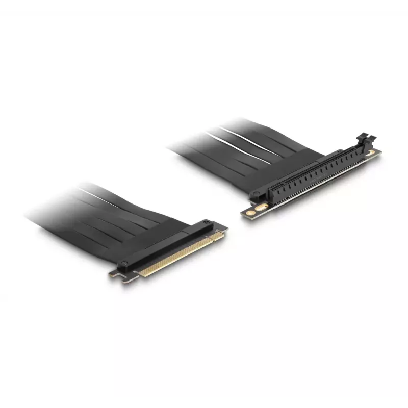 DeLOCK PCI Express x16 (vyriška) į x16 lizdą išplėtimo plokštė, 90° kampinė, su 30 cm kabeliu