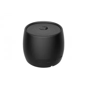 HP Juoda Bluetooth Speaker 360, laidinė ir belaidė, mono nešiojama kolonėlė, juoda, cilindro formos, mygtukai, universali