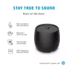 HP Juoda Bluetooth Speaker 360, laidinė ir belaidė, mono nešiojama kolonėlė, juoda, cilindro formos, mygtukai, universali