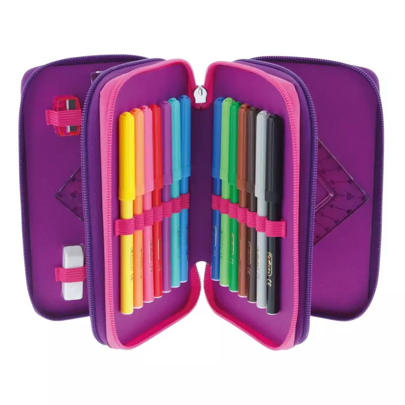 Herlitz TriCase Dip Dye 31 vnt. Rožinė Violetinė Poliesteris 190x115x70 mm