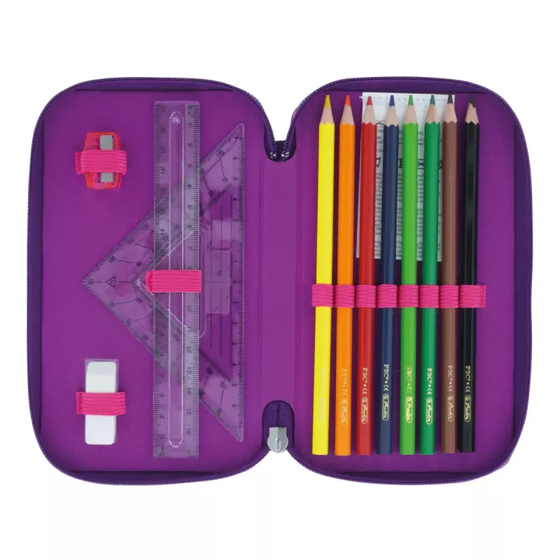 Herlitz TriCase Dip Dye 31 vnt. Rožinė Violetinė Poliesteris 190x115x70 mm