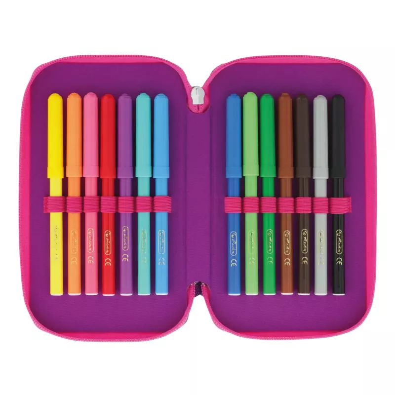 Herlitz TriCase Dip Dye 31 vnt. Rožinė Violetinė Poliesteris 190x115x70 mm