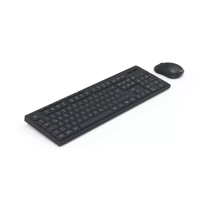 Hama WKM-200 klaviatūra Pridedama pelė Namams/Biurui RF belaidė QWERTZ vokiečių Juoda