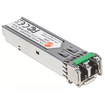 Intellinet optinis siųstuvo-imtuvo modulis, Gigabit Fiber SFP, 1000Base-Lx (LC) vienmodis prievadas, 80 km, bangos ilgis 1550 nm, MSA atitinkantis, atitinka Cisco GLC-ZX-SMD, Ethernet, šviesolaidis, trejų metų garantija