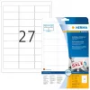 Lipnios spausdintuvų etiketės HERMA Nuimamos etiketės A4 63,5x29,6 mm