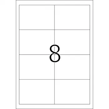 Etiketės HERMA Premium A4 97x67,7 mm baltos popierinės matinės 1600 vnt.
